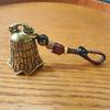 Wutai Mountain Brass Prajnaparamita Sutra Bell Keychain Pendant