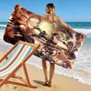 Attack Titan Print Beach Towel, Large Soft Quick Dry Towel for Beach Camping Swimming