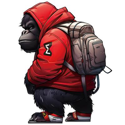 1ks Hezká sportovní nálepka na přenos tepla Gorilla, DIY nažehlovací obtisky na oblečení, výrobu triček, zdobení polštářů, oděvní potřeby a nášivky