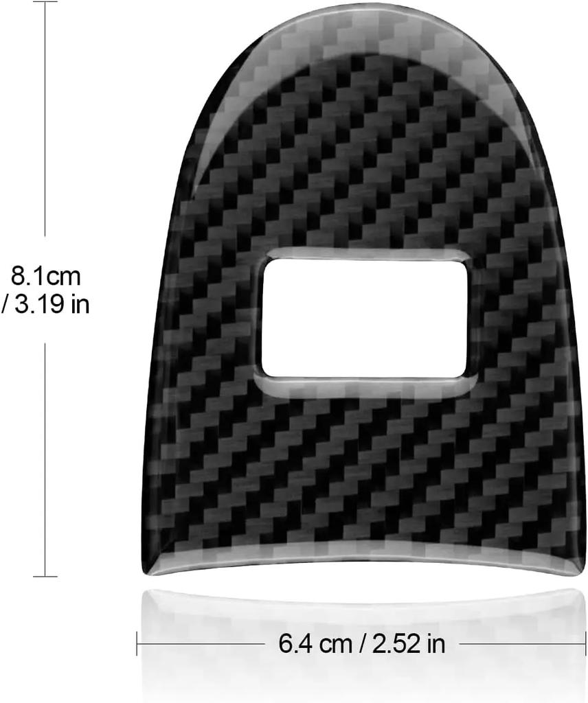 Schaltpanel-Abdeckung Zierleiste für Chevrolet Corvette C6 2005-2007 Innenraumzubehör Carbonfaser-Stil