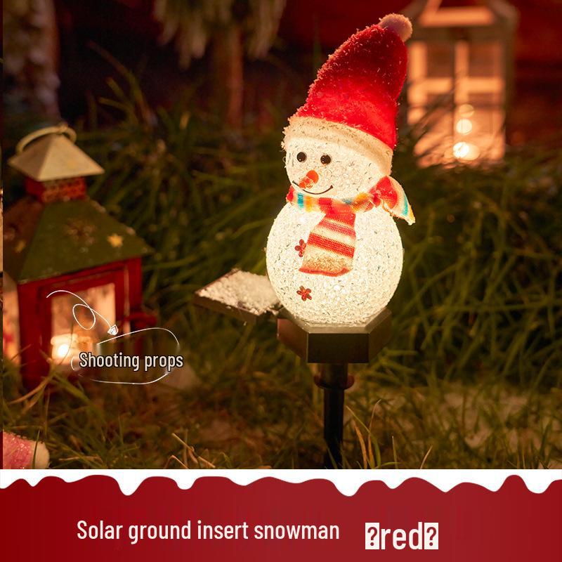 

Уличные солнечные светодиодные гирлянды «Снеговик» для рождественского декора Auto-On at Dusk (No Electricity)