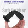 7/8 Handlebar Grips Rubber ATV Handle Grips Replacement For Rancher 350 420 FourTrax 200 300 Recon 250 Sportrax 250EX 300EX 400EX Foreman 400 Artic