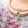 Christmas Charms Creative Santa Claus Christmas Tree Red Socks Boots Copper Beads Diy Bracelets Jewelry For Women