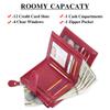 Soft Leather Women Wallet Bifold Multi Card Holder RFID Blocking Purse Short Zipper Coin Pocket Mini Fashion Clutch Handbag
