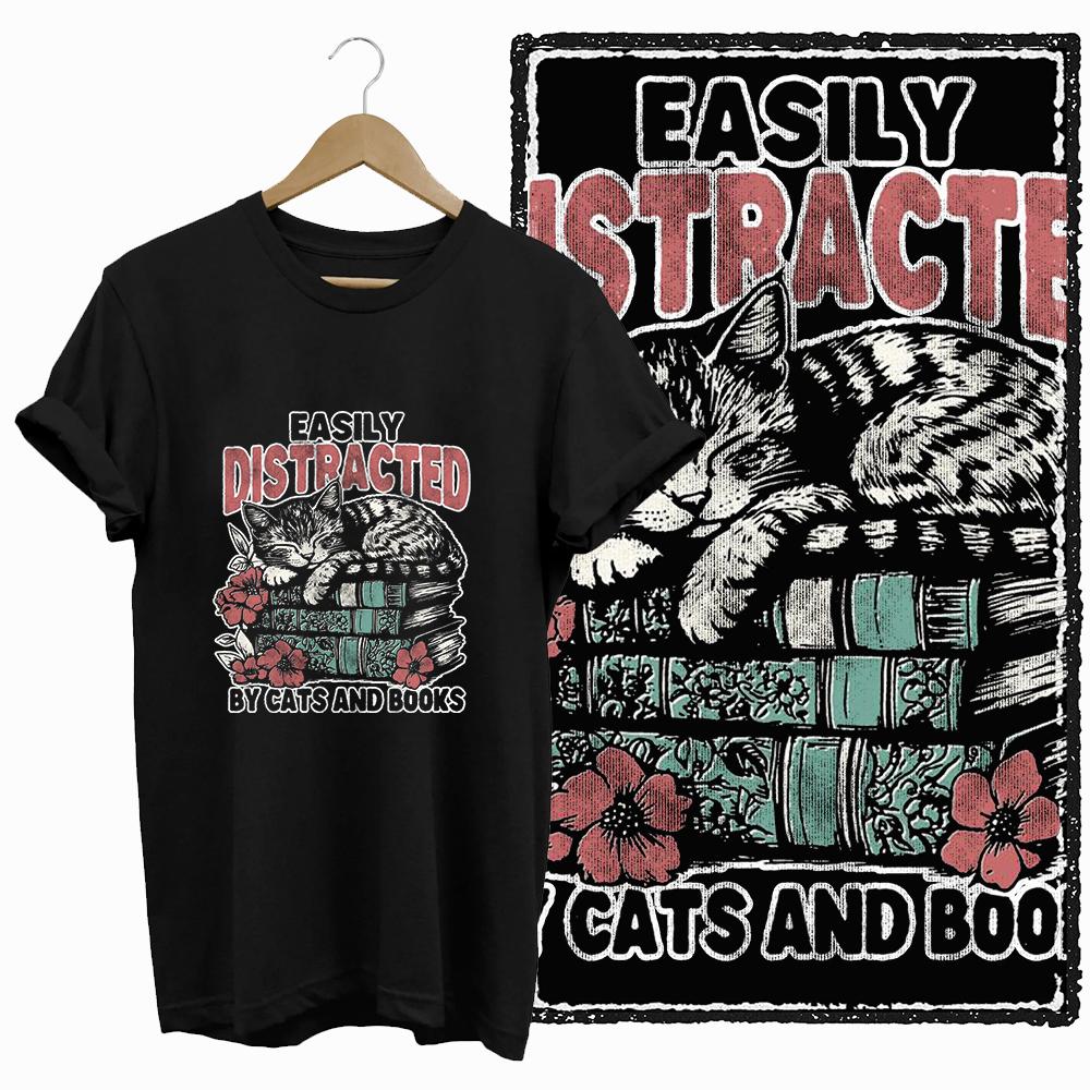 COOLMIND CAT Print  BLACK Short Seleve 100% Cotton Exclusive Graphic Women T Shirt Big Size O-neck Cotton Cat Lover Women Tshirt