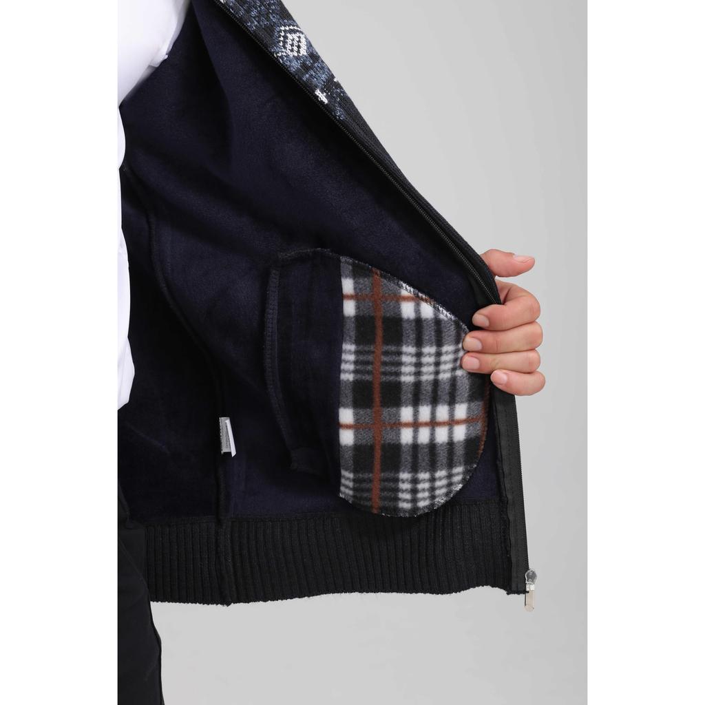 Cozy Up Sweaters for Men,Men's Full Zip Cardigan Sweater Casual Cable Knitted Stand Collar Sweater with Pockets Jackets for Men