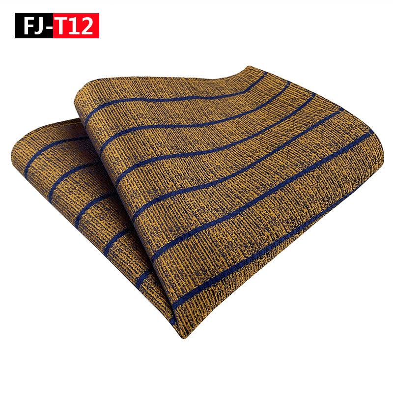 Herren Gestreiftes Polyester Seide Business Einstecktuch