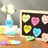 8pads 30sheet/pad Heart-Shaped Lined Sticky Notes - Vibrant Colorful Reminders for Tips, Self-Adhesive Memo Pads