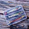 3 Sets Multi-Section Fish Artificial Hard Bait Crank Lure Loach Luya Simulation Bionic Beak Bait Hooks Stainless Steel Boxed