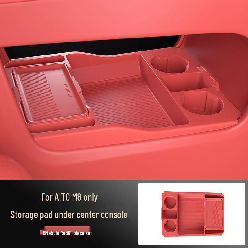 

AITO M8 Center Console Lower Storage Box - Interior Accessories for New Car Modification