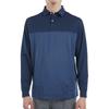 FootJoy Men's Tonal Color Block Long Sleeve Shirt, Navy, Size L (FJ-F24-S16, 32094-L)