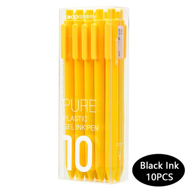 10pc Original Kaco Pen 0.5mm Gel Pen Signing Pen Core Durable Signing Pen Refill Smooth School OfficeWriting Stationery Supplies
