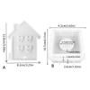 Love House Candle Holder Mold with Base for Making Candle Holder Tealight Holder Decorations Gypsum Ornament