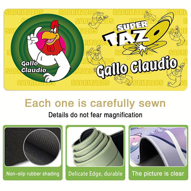 1pc Super Taz Gallo Claudio Computer Pad with Vibrant Print, Mouse Pads for Desk 015