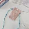 Women's Plaid Mini Crossbody Phone and Card Holder Handbag - Fashionable Casual Shoulder Bag