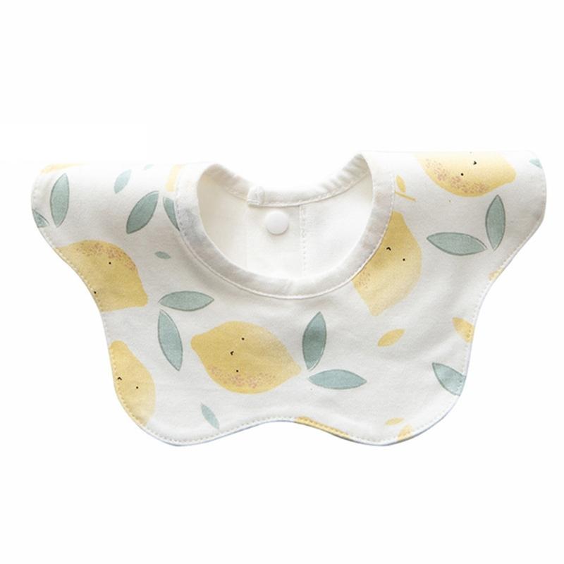 Toddler 360 Degree Rotation Drool Bibs Scarf Baby Infants Feeding Bib Soft Pure Cotton Bandana Waterproof Saliva Towel