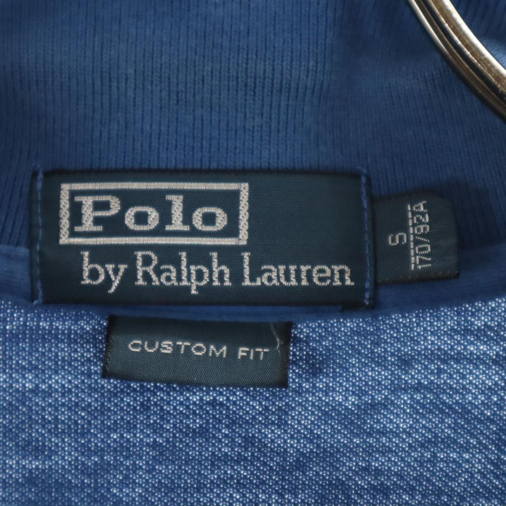 Polo von Ralph Lauren Kurzarm Custom Fit Poloshirt S blau Rehbraun Herren Gebraucht