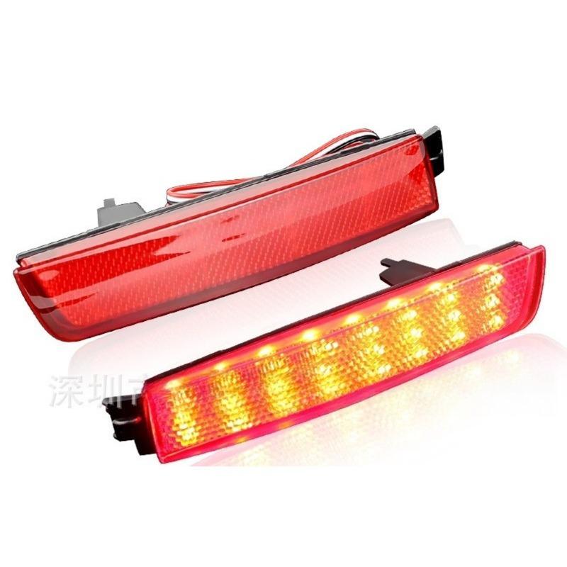 Brake Light Compatible with Nissan Sylphy Infiniti Car Accessories Auto Parts LED Rear Bumper Rear Bumper Lamp With Turn Signal Red shell