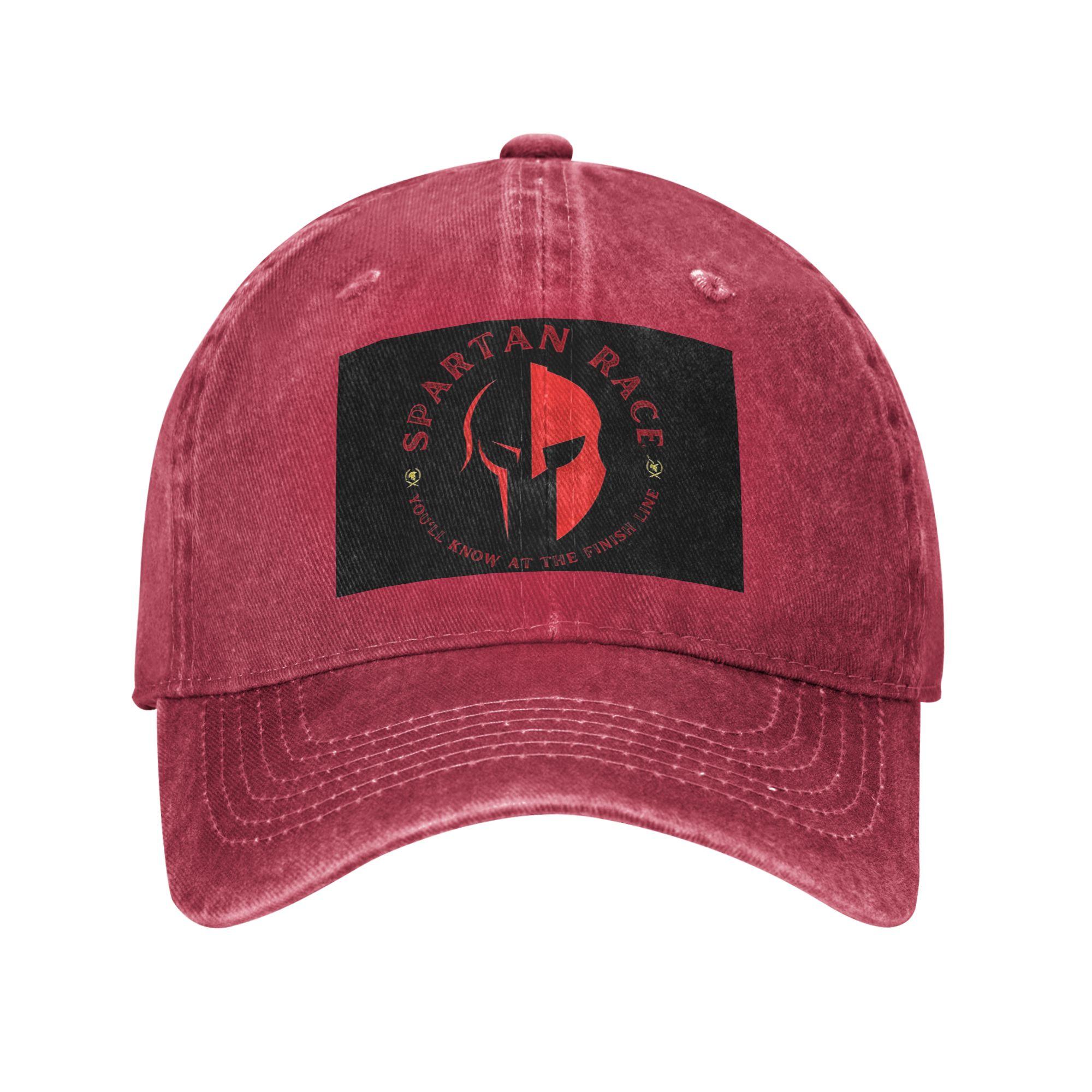Spartan Race Denim Cap Casual Baseball Caps Adjustable Hat Summer Unisex Baseball Hats One Size