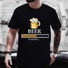 Men's T Shirt Beer Loading Classic Tshirts Short Sleeved Tops Woemn Men Tees Men T-Shirt Black Man T-Shirts for Male Tee Clothes