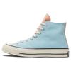 1970s Chuck Taylor All Star Comfortable Versatile High-Top Canvas Shoes Unisex Sneakers Blue Green 171124C