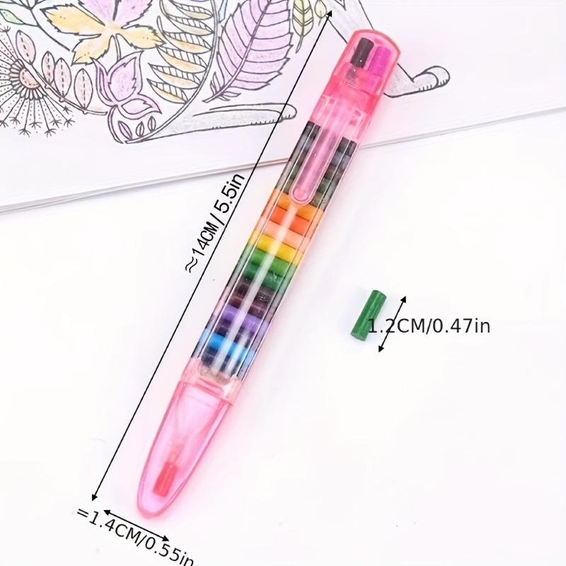 4pcs 20 Colors Crayons, Creative Crayons, Colored Graffiti/Doodle Pen, Stationery Gifts For Kids, Painting Crayon