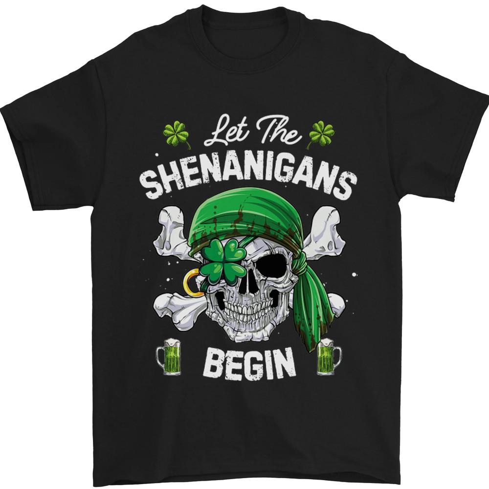 St Patrick’s Day Tee; Funny Irish Quote; Men’s 100% Cotton Unisex T-Shirt XL