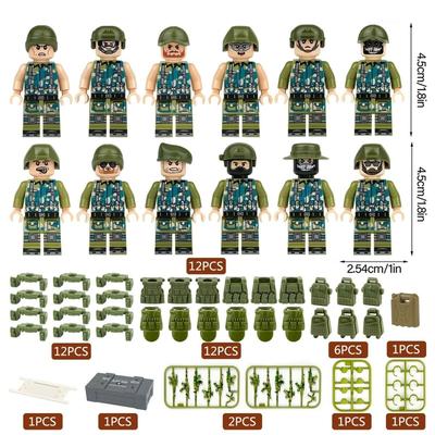 Tropical Jungle Special Forces Military Building Block Toys