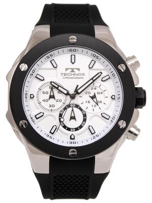 Technos T6C22BS Herren-Chronograph, Schwarz