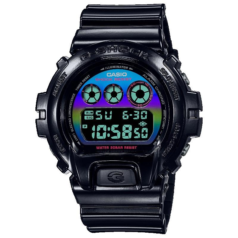 

Casio G-SHOCK Men s Resin 200M Water Resistant Shock Resistant Alarm Quartz Watch DW-6900RGB-1 чёрный