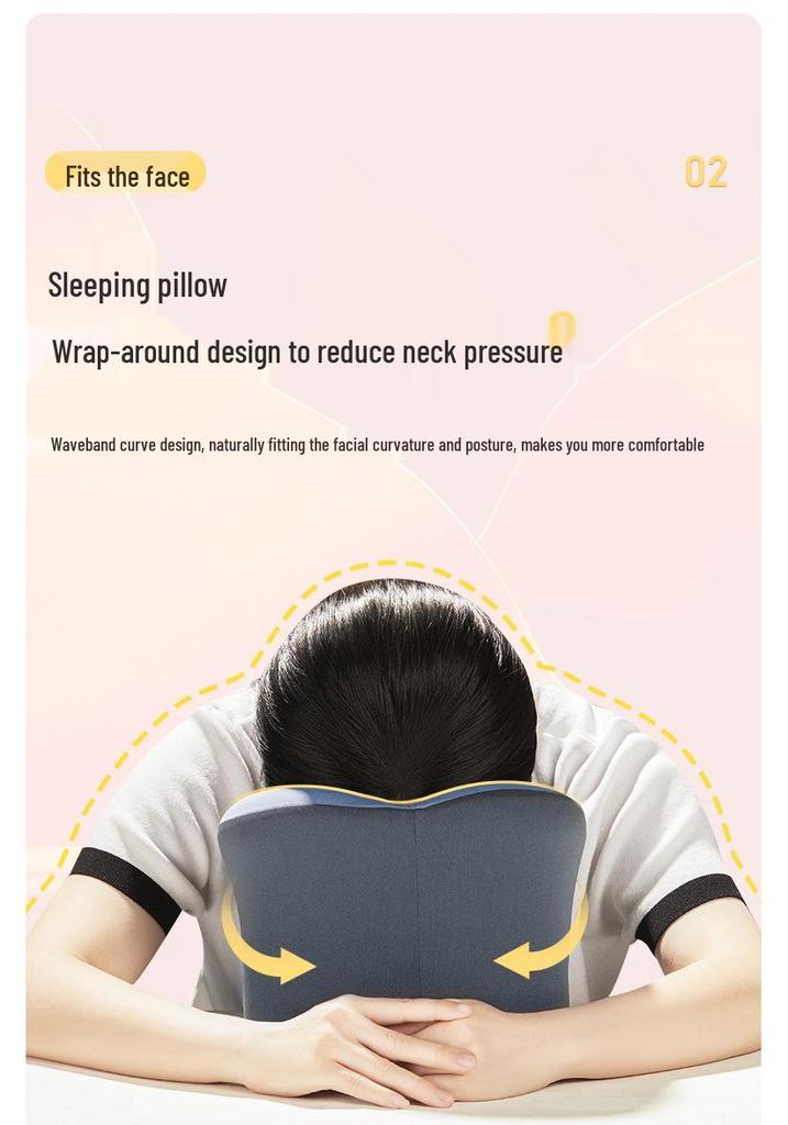 Multifunctional U-Shaped Nap Pillow for Desk or Travel