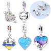 Original Charms Bead Copper Can Be Opened Family Charms Love Back Letters Pendant Fit Bracelet Jewelry Gift Marking