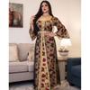 Middle East Ethnic Print Dubai Gauze Dress