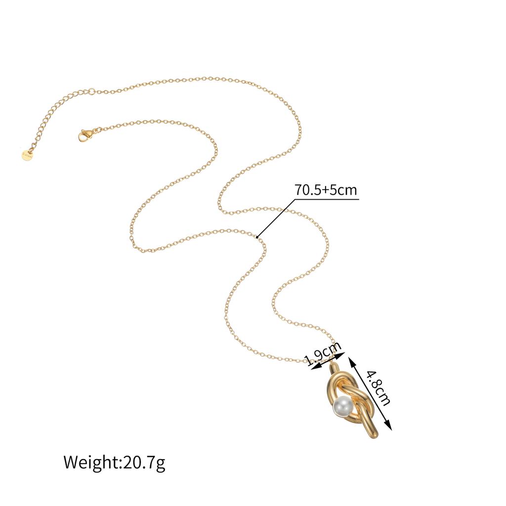 Atoztide Fashion Bohemian Style Ocean Series Pendant Necklace for Women Stainless Steel Multiple Styles Necklace Jewelry Gift
