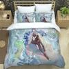 3D Anime Genshin Impact Bedding Set Duvet Cover Bed Set Quilt Cover Pillowcase Comforter King Queen Size Boys Adult Bedding Set