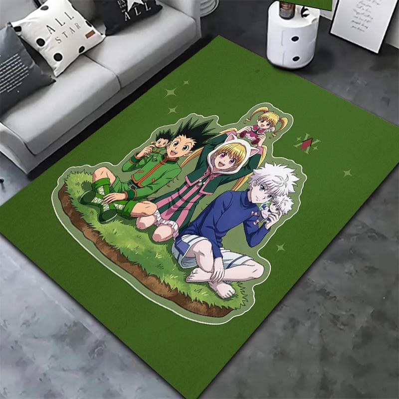 Hunter X Hunter Teppich Teppich für Wohnzimmer Schlafzimmer Zuhause Sofa Dekoration Kinder Spielen Rutschfeste Bodenmatte