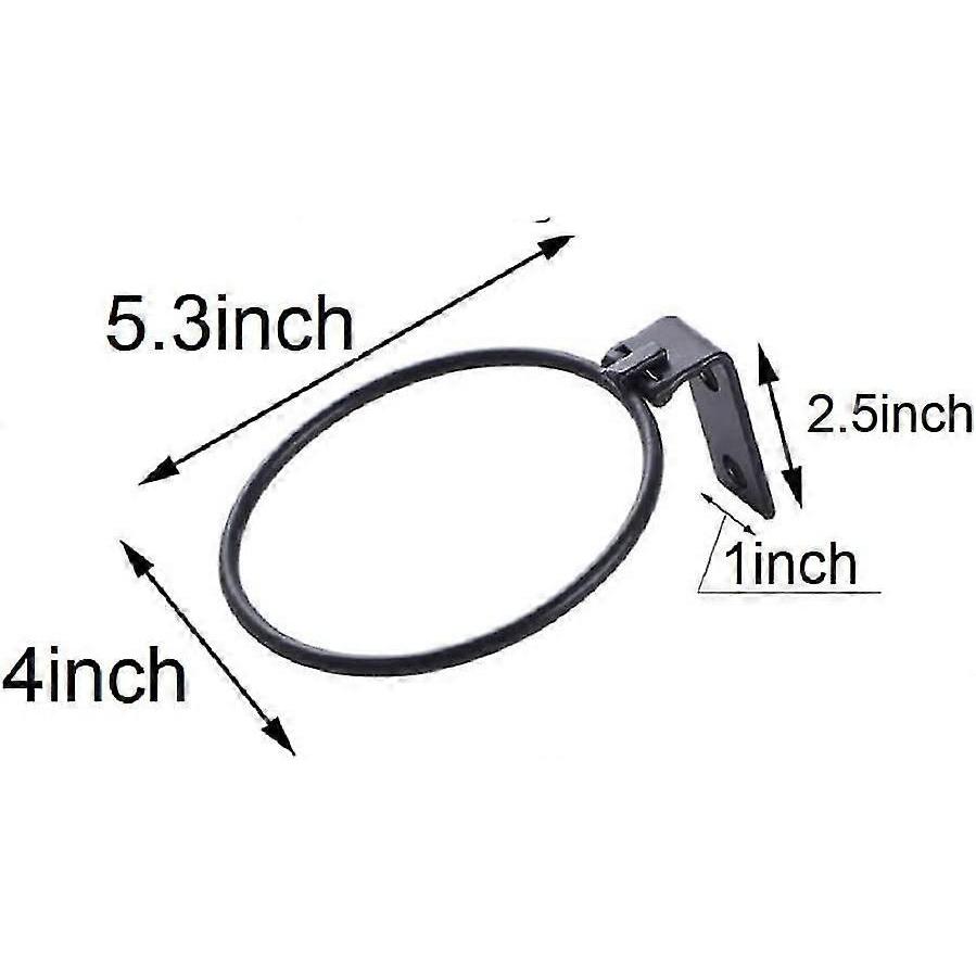 3pcs Foldable Wall Mounted Flower Pot Holder Ring, Metal Wall Ring Holder With Screws, For Fixing Flower Pot Hooks (4 Inches)