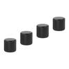4Pcs Electric Guitar Knobs Set Metal Potentiometer Cap Volume Tone Control for Bass Black