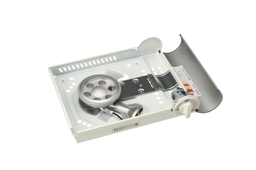 Iwatani Eco Premium III Portable Gas Stove, Internal Flame Type, Portable, Emergency Supplies, Tabletop, Power Outage Preparedness, Made in Japan, CB-