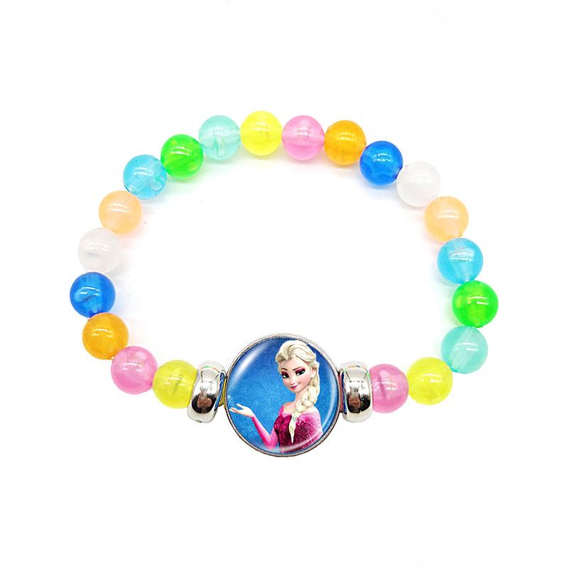 Frozen Princess Elsa Rainbow Beaded Retractable Children's Bracelet