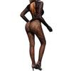 Women's Sexy Fishnet Bodysuit Mesh See-through Lingerie Babydoll Nightgown Fishnet Bodystocking Nightwear