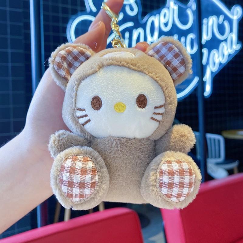 Hello Kitty Plush Keychain With Metal Clasp And Gift For Collectors