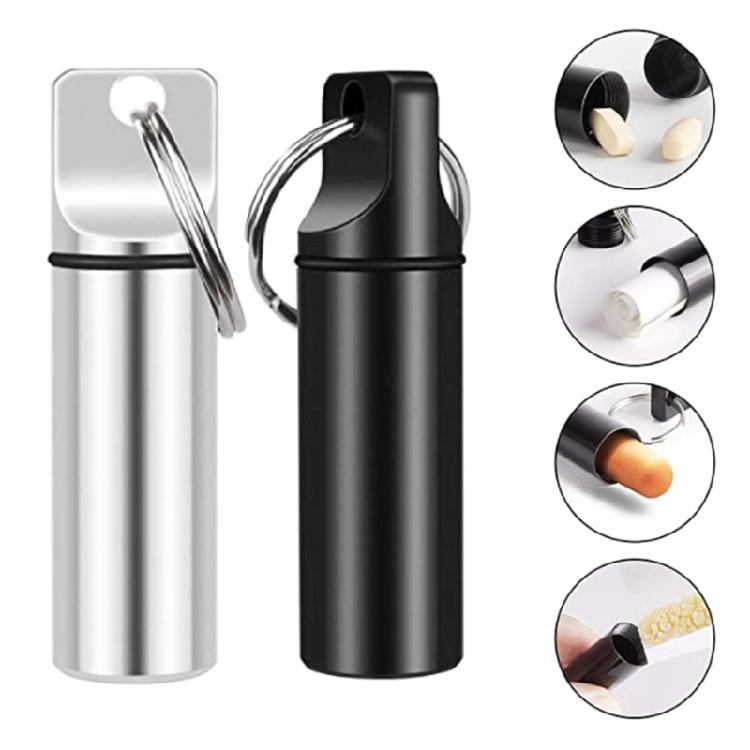 Sealed Metal for Pill for Case Portable Durable Waterproof Emergency Medicine Or