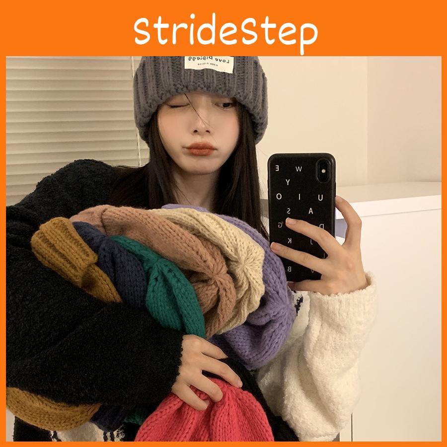 Loose Fit Stylish Winter Beanie Soft Cotton Yarn For Large Heads Warm Cozy And