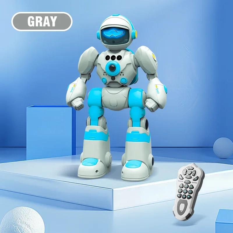 

2.4G Remote Controlled Robot Gesture Sensing Intelligent Programming Dancing Singing Puzzle Toys Kids Toy for Children Gifts серый