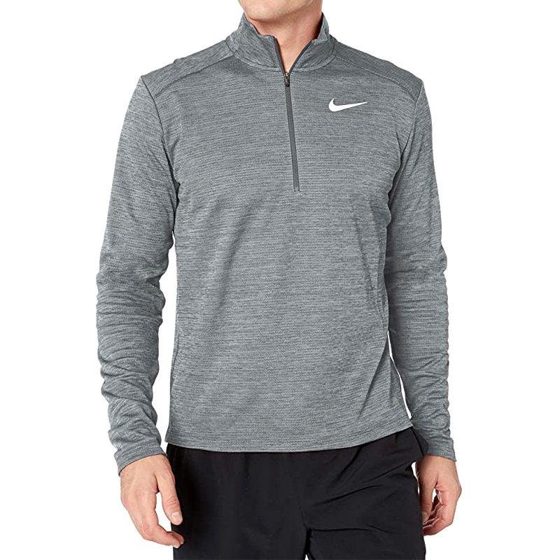 Nike T Shirts Men's Gray Stand Collar Thin Straight Fit BV4756-068