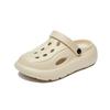 New Couples Summer Hole Shoes Bag-toe Sandals Thick Sole Heightened Comfort and Breathable Leisure