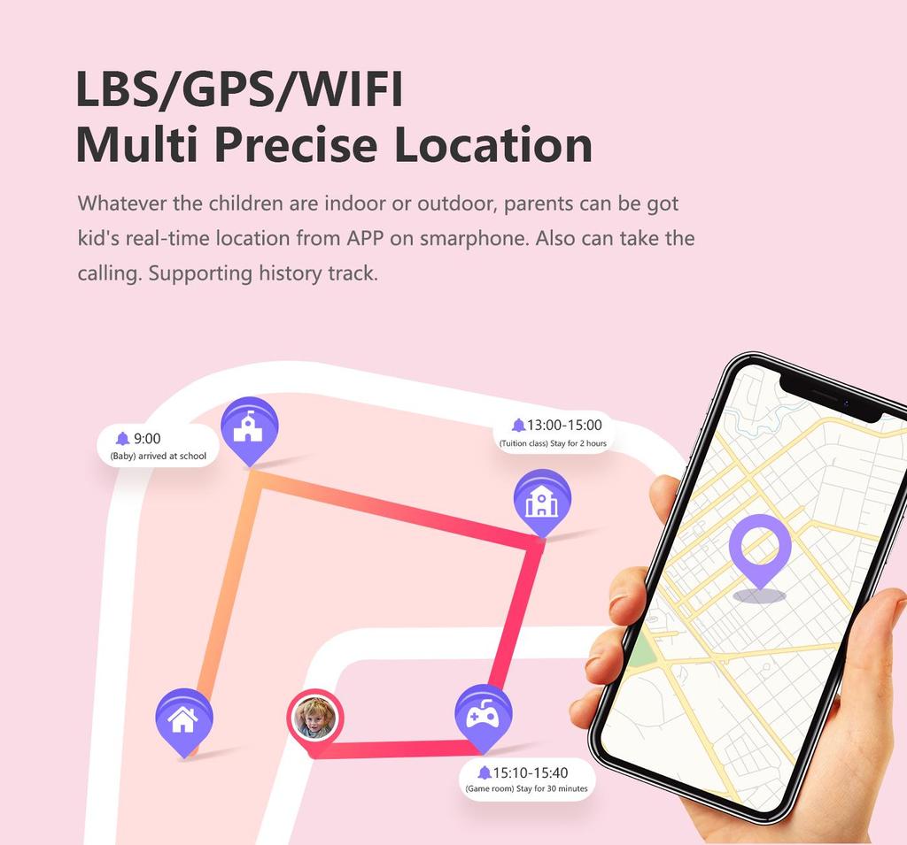 LT21 4G Wodoodporny smartwatch dla dzieci z aparatem, połączeniami wideo, śledzeniem GPS i funkcjami zapobiegającymi zgubieniu.