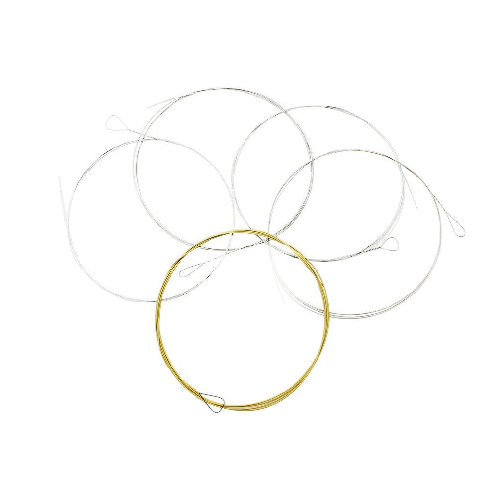Silver+Golden Banjo String Set Stainless Steel Material Stainless Steel Strings For Banjo Playing