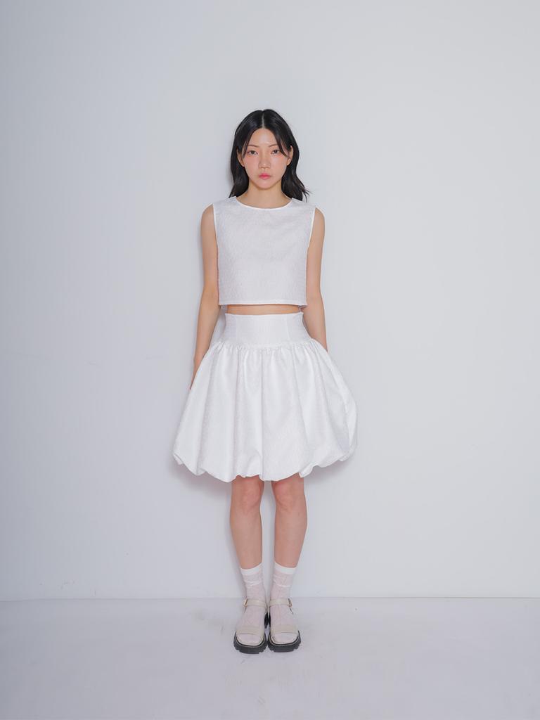 Bomnal Boutique Clover Skirt_White